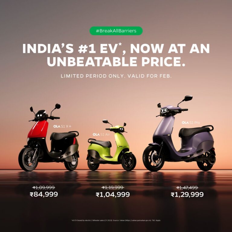 Ola scooter biggest price drop