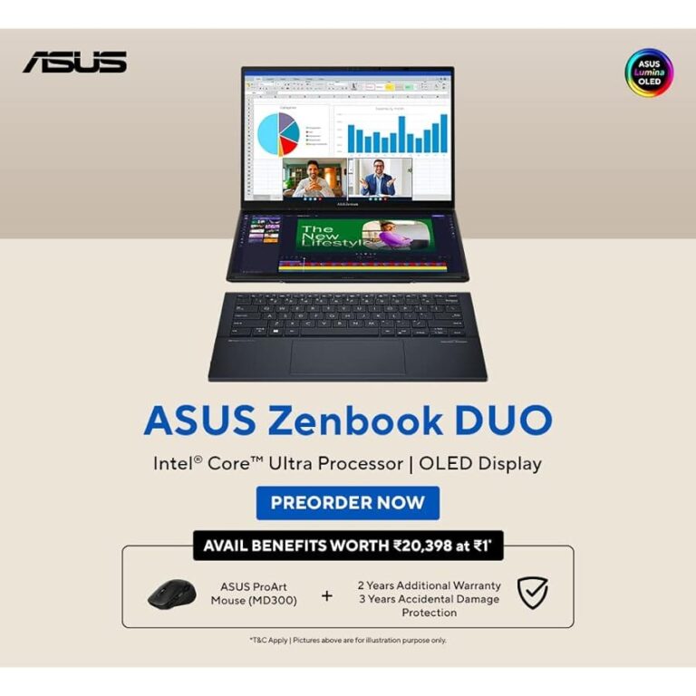 ASUS Zenbook Duo OLED (2024) pre-orders have begun in India